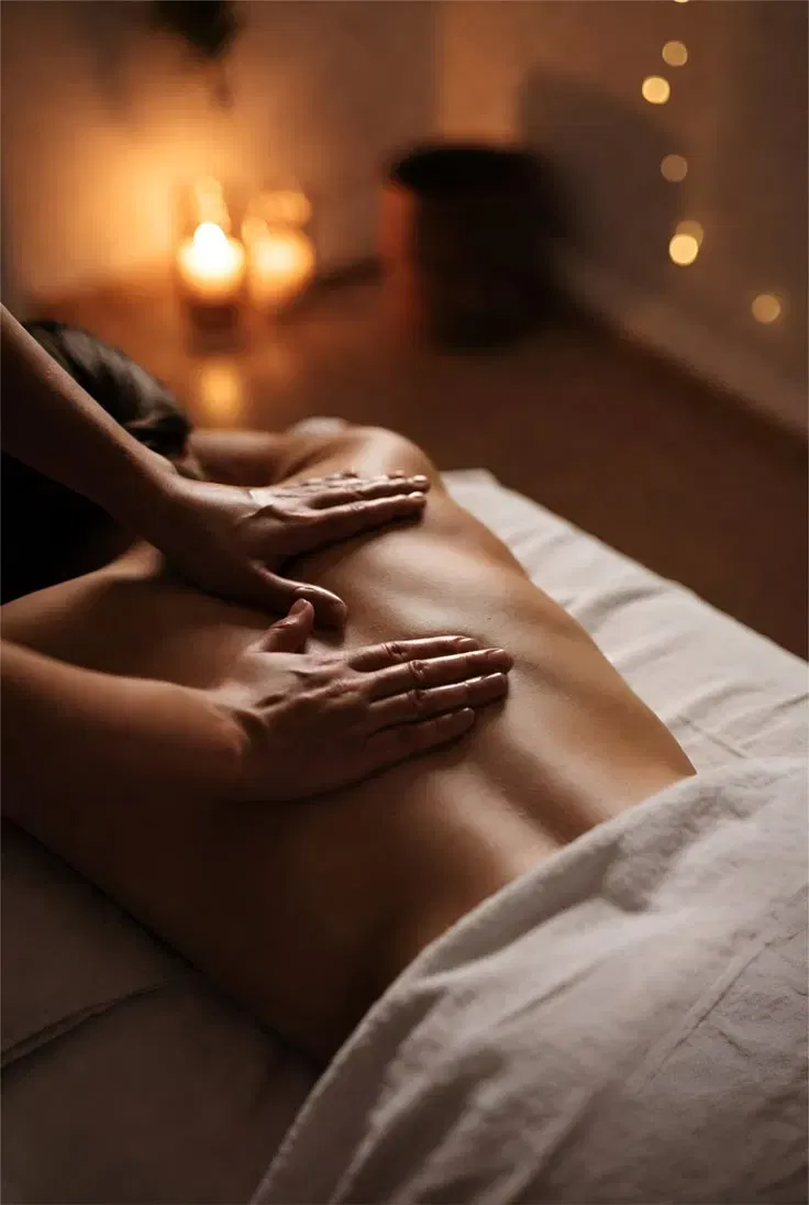 Deep tissue shoulder massage
